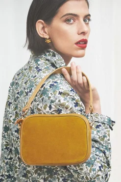 Annulet Leather And Suede Bag