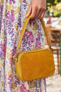 Annulet Leather And Suede Bag