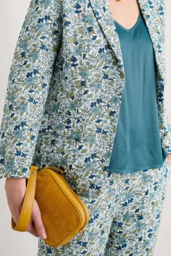 Annulet Leather And Suede Bag