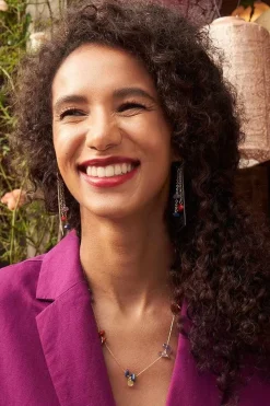 Arc Chain Drop Earrings