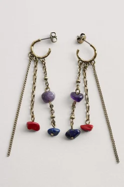 Arc Chain Drop Earrings