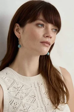 Barley Ceramic Bead Earrings