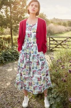 Belle Fit-And-Flare Midi Dress