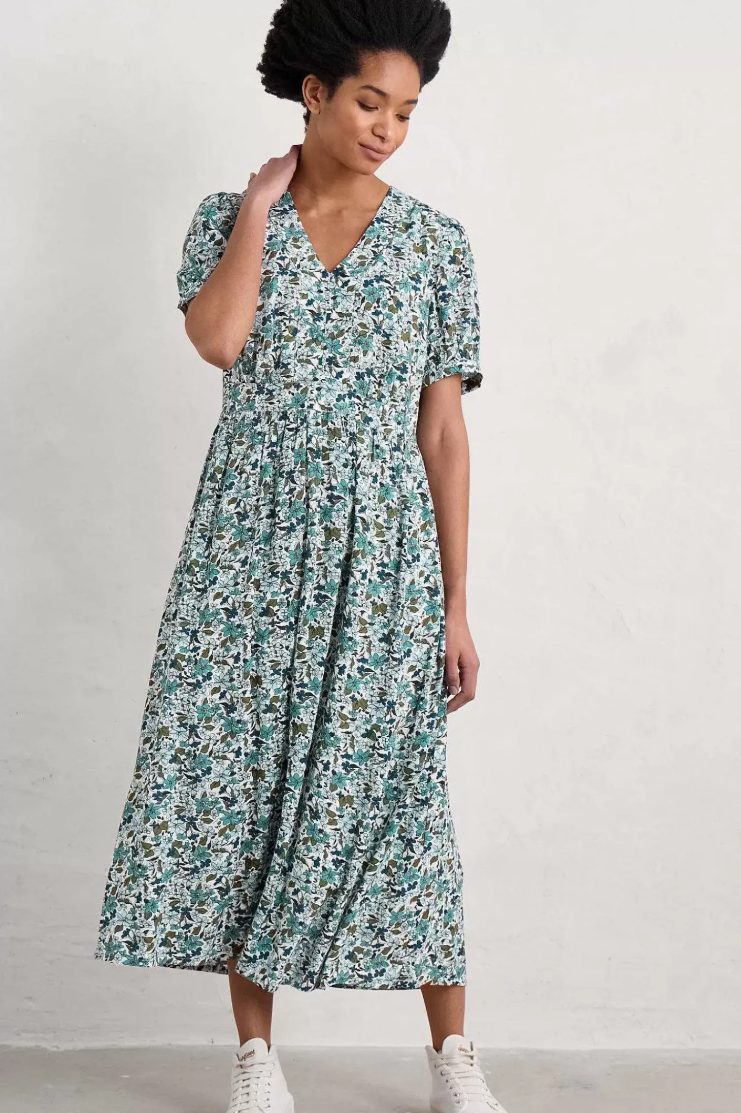 Birch Leaf Midaxi Tea Dress