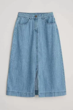 Bowline Denim Midi Skirt