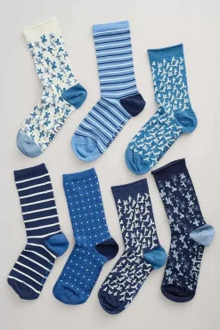 Box Of 7 Women's Blueprint Socks