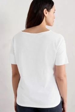 Bryher View Organic Cotton Boat Neck T-Shirt (Gots)