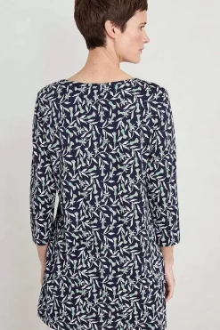 Busy Lizzy 3/4 Sleeve Slub Jersey Tunic