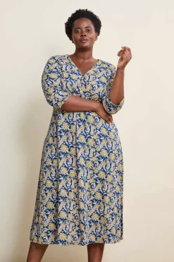 Chapelle 3/4 Sleeve Jersey Dress (Gots)