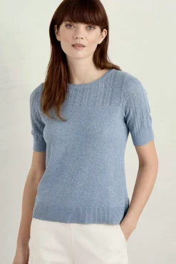 Chiff Chaff Short Sleeve Knitted Top