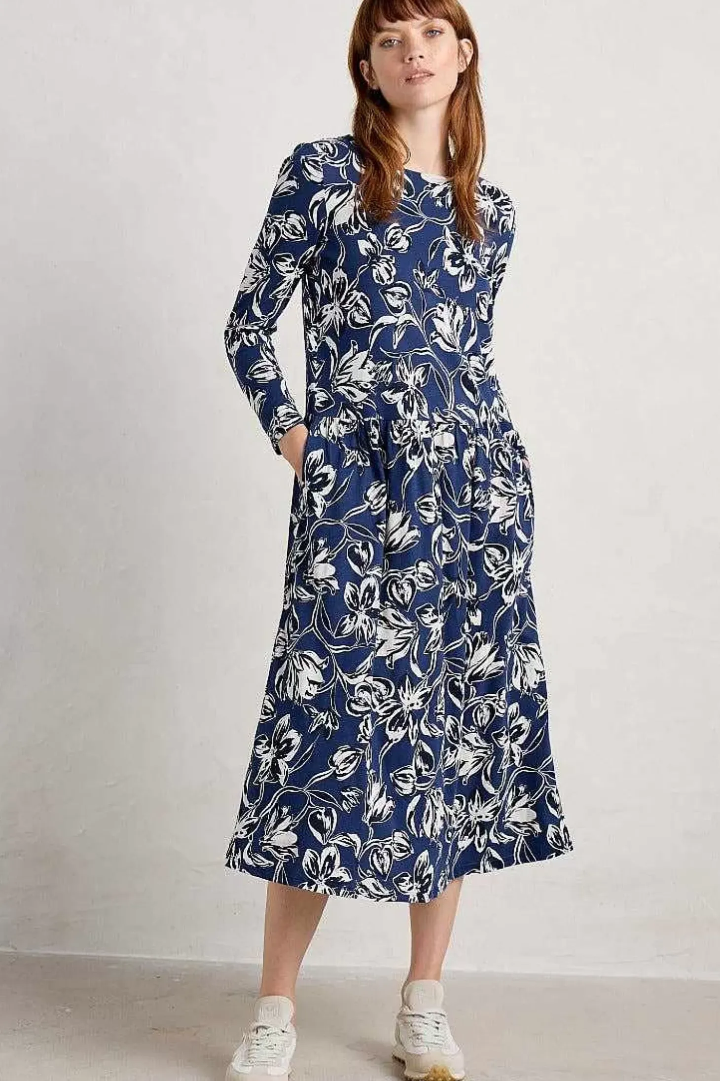 Cladonia Long Sleeve Jersey Dress