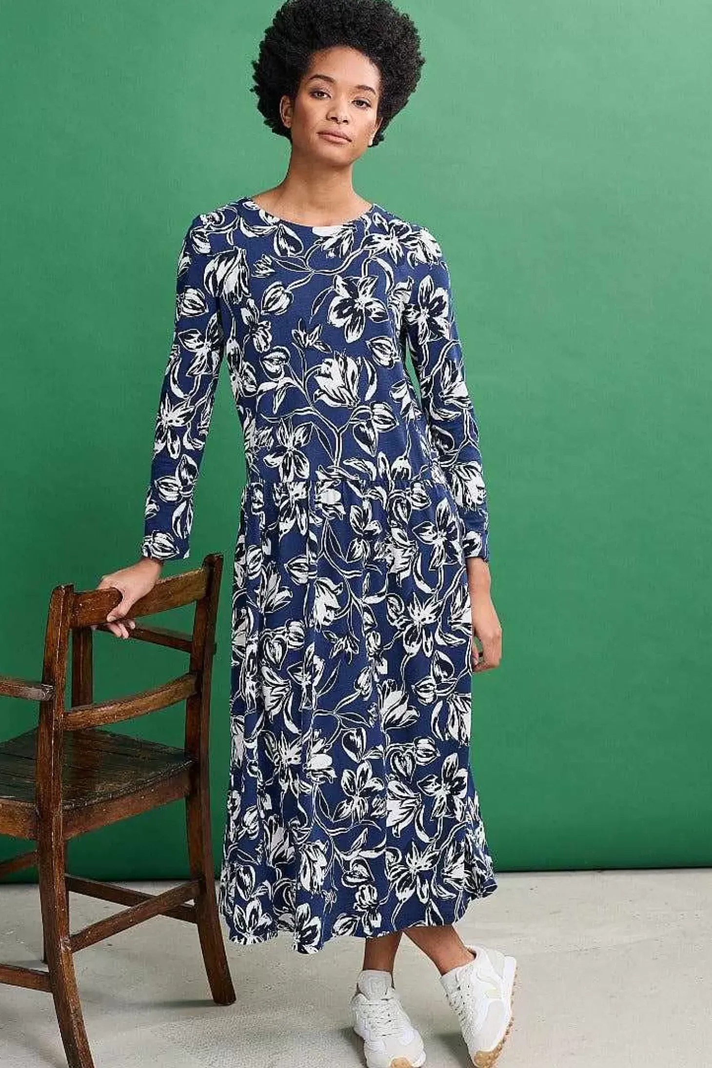 Cladonia Long Sleeve Jersey Dress