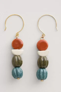 Conifer Ceramic Drop Earrings