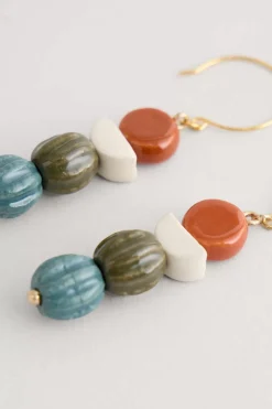 Conifer Ceramic Drop Earrings