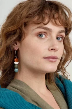 Conifer Ceramic Drop Earrings