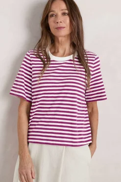 Copseland Striped Organic Cotton T-Shirt (Gots)