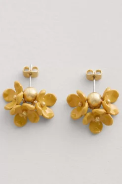 Corsage Flower Bead Earrings