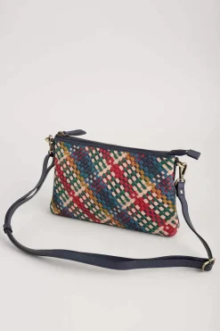 Crenvor Woven Leather Cross Body Bag