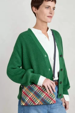 Crenvor Woven Leather Cross Body Bag