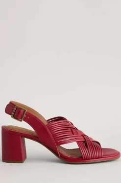 Faerystone Mid Heel Leather Sandals