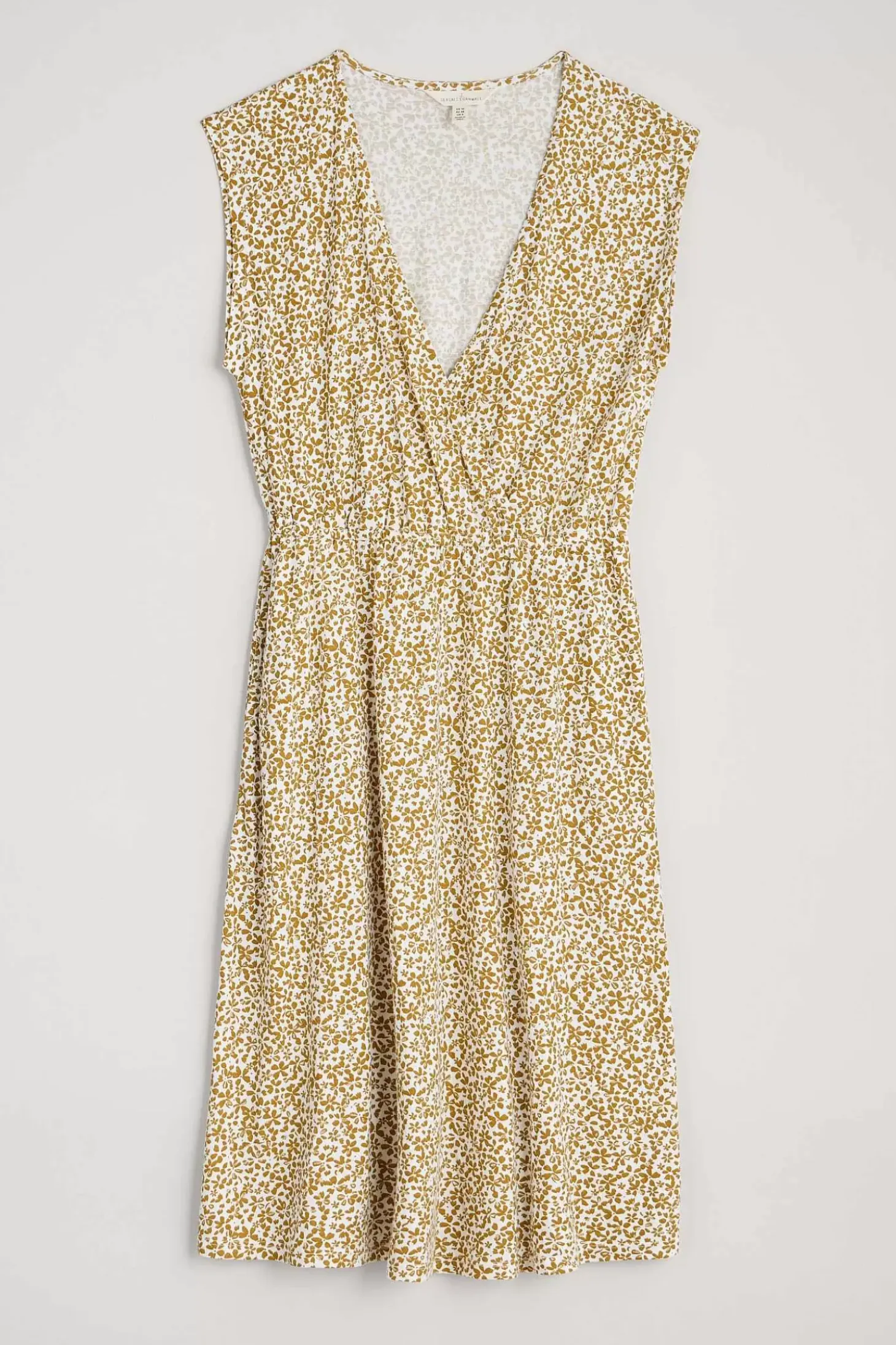 Faye Sleeveless Mock Wrap Dress