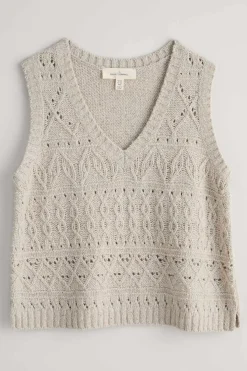 Feock Merino Blend V-Neck Knitted Vest