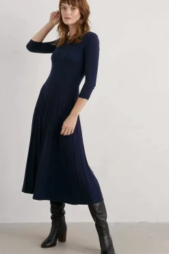 Folk Song Knitted Midi Dress