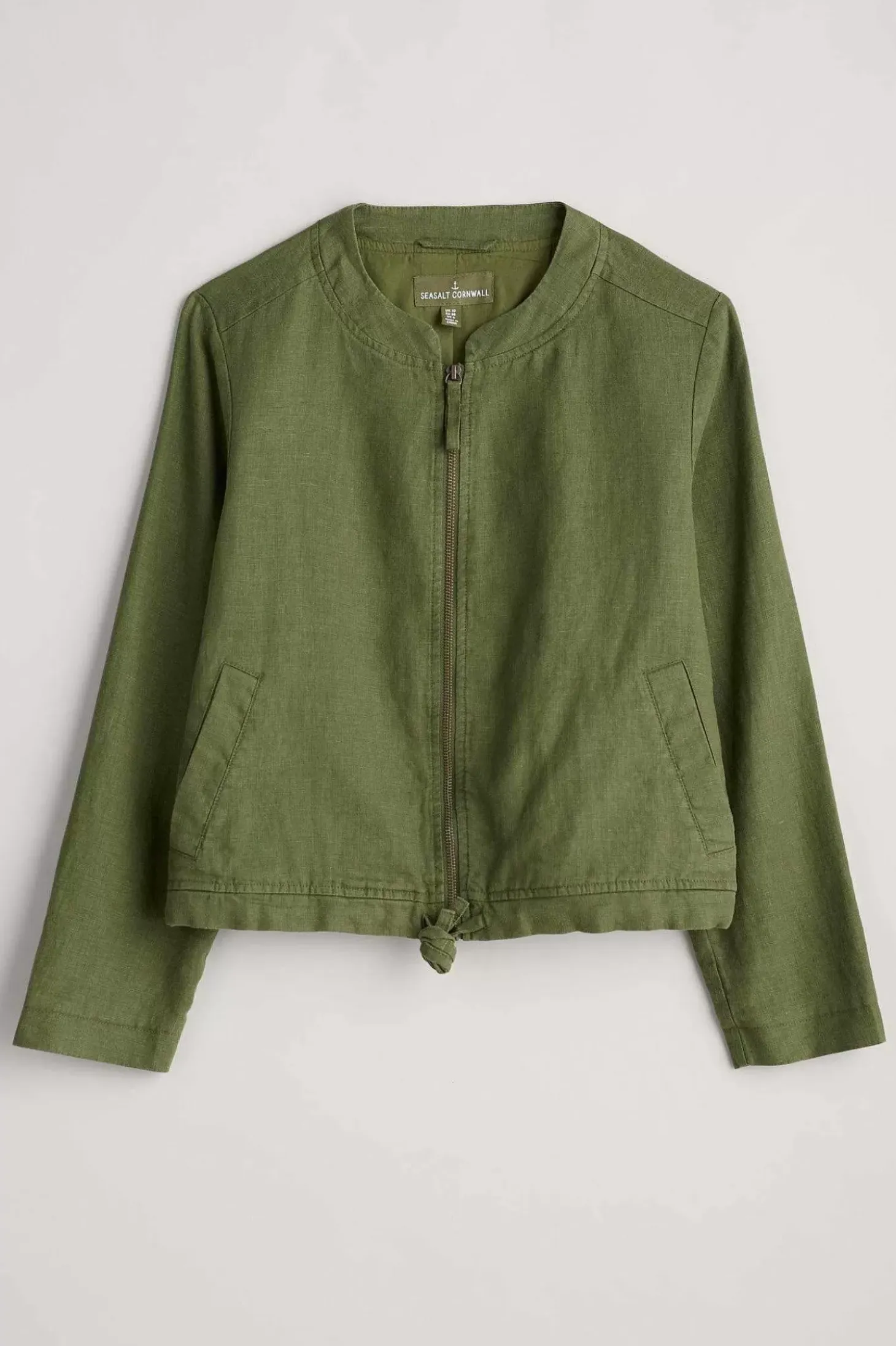 Galleon Zip Through Linen Jacket