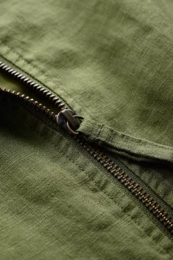 Galleon Zip Through Linen Jacket