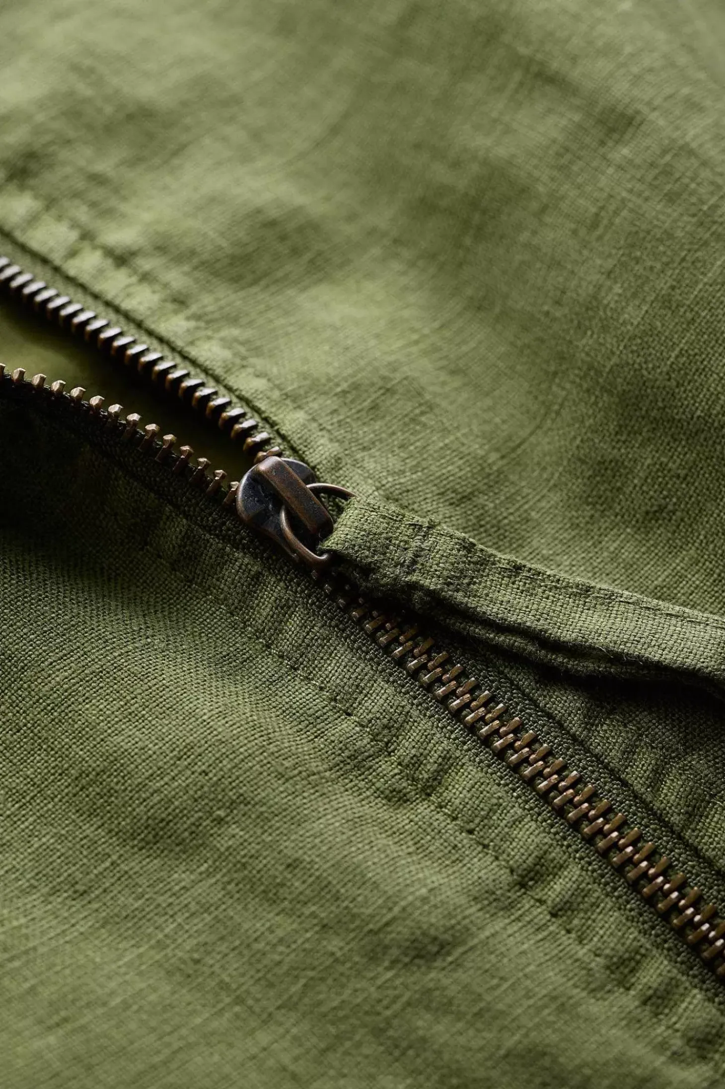 Galleon Zip Through Linen Jacket