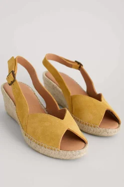 Hazy Dawn Low Heel Suede Espadrilles