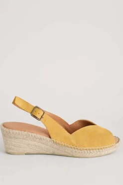 Hazy Dawn Low Heel Suede Espadrilles
