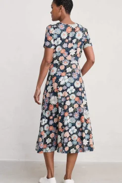 Helena Short Sleeve V-Neck Midi Dress