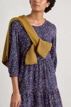 Heron Dip Tiered Jersey Dress