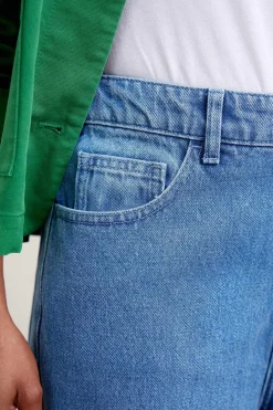 Honeydew Barrel Leg Jeans