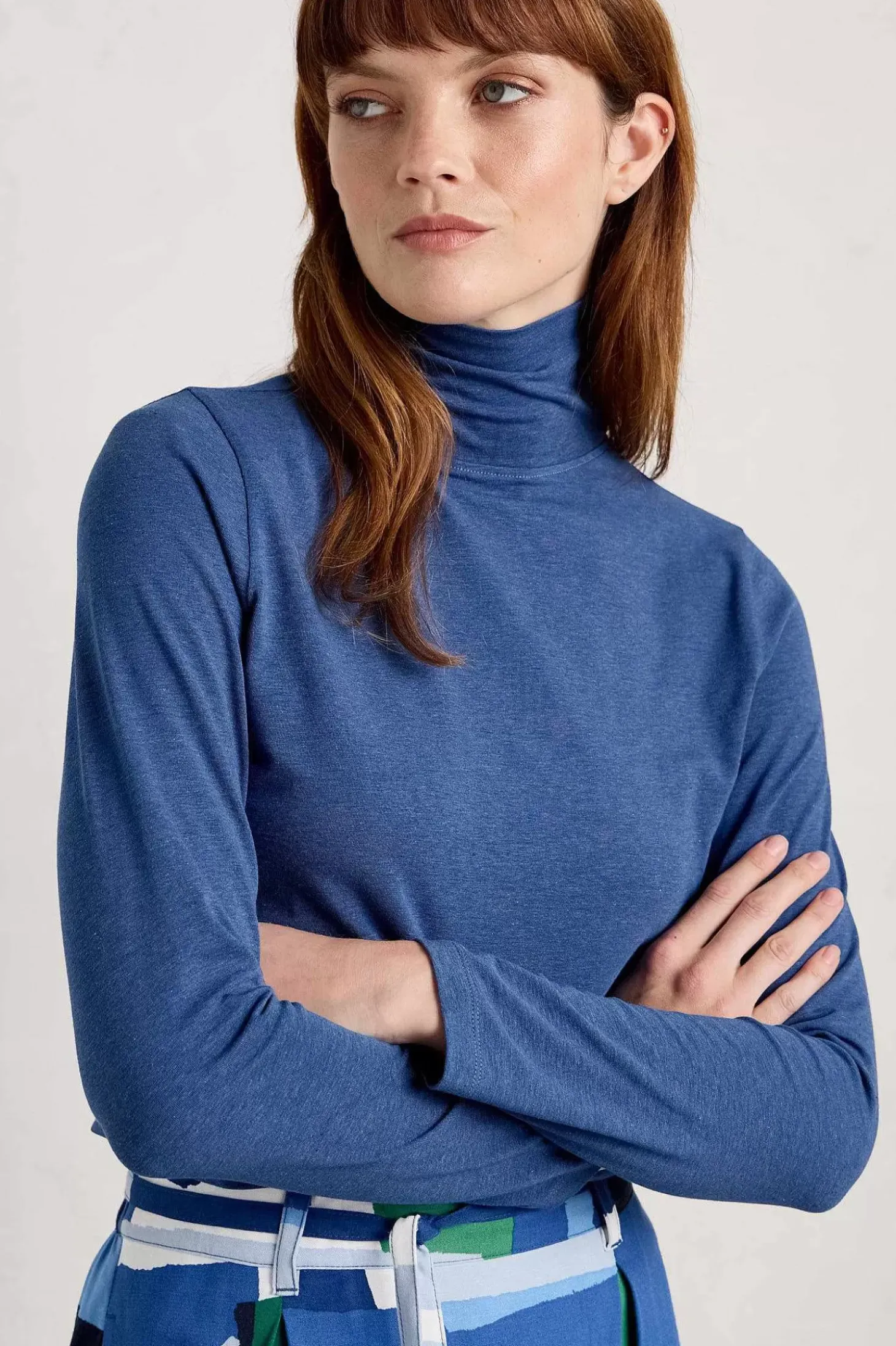 Landing Roll Neck Top (Gots)