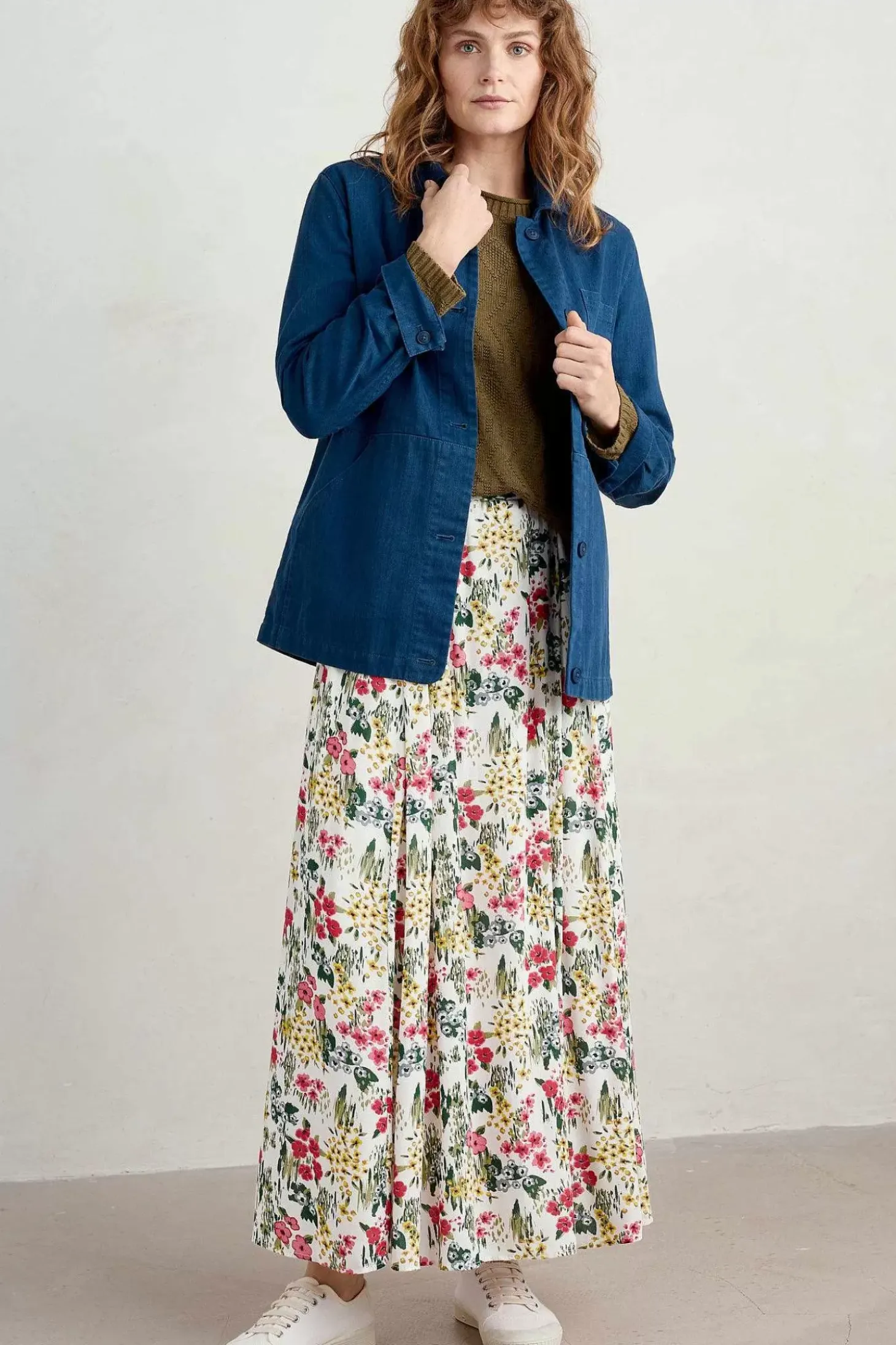 Lethlean Pleated Maxi Skirt