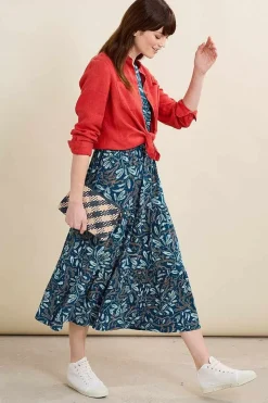 Line Strokes Short Sleeve Dress (Gots)