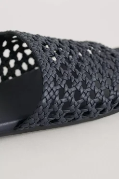 Lost Cove Flat Leather Mule Sandals