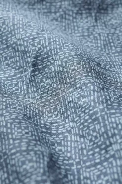 Men's Blue Heron Printed Short Sleeve Shirt