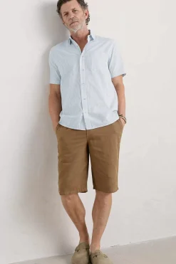 Men's Blue Heron Seersucker Short Sleeve Shirt