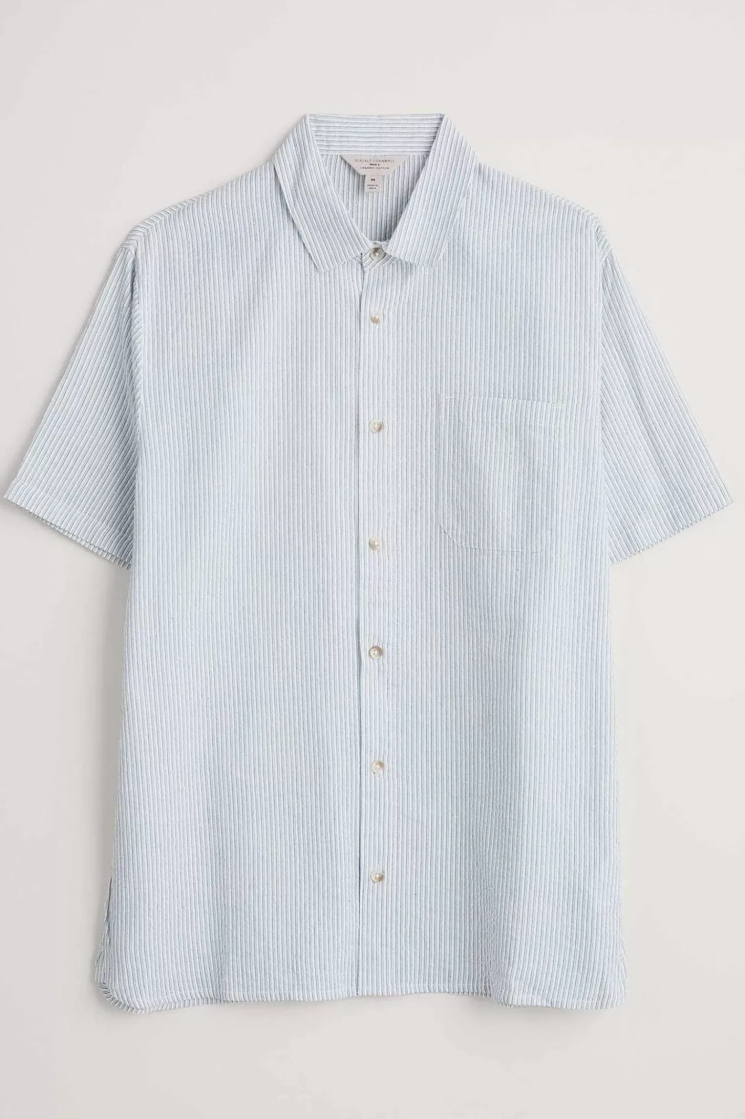 Men's Blue Heron Seersucker Short Sleeve Shirt