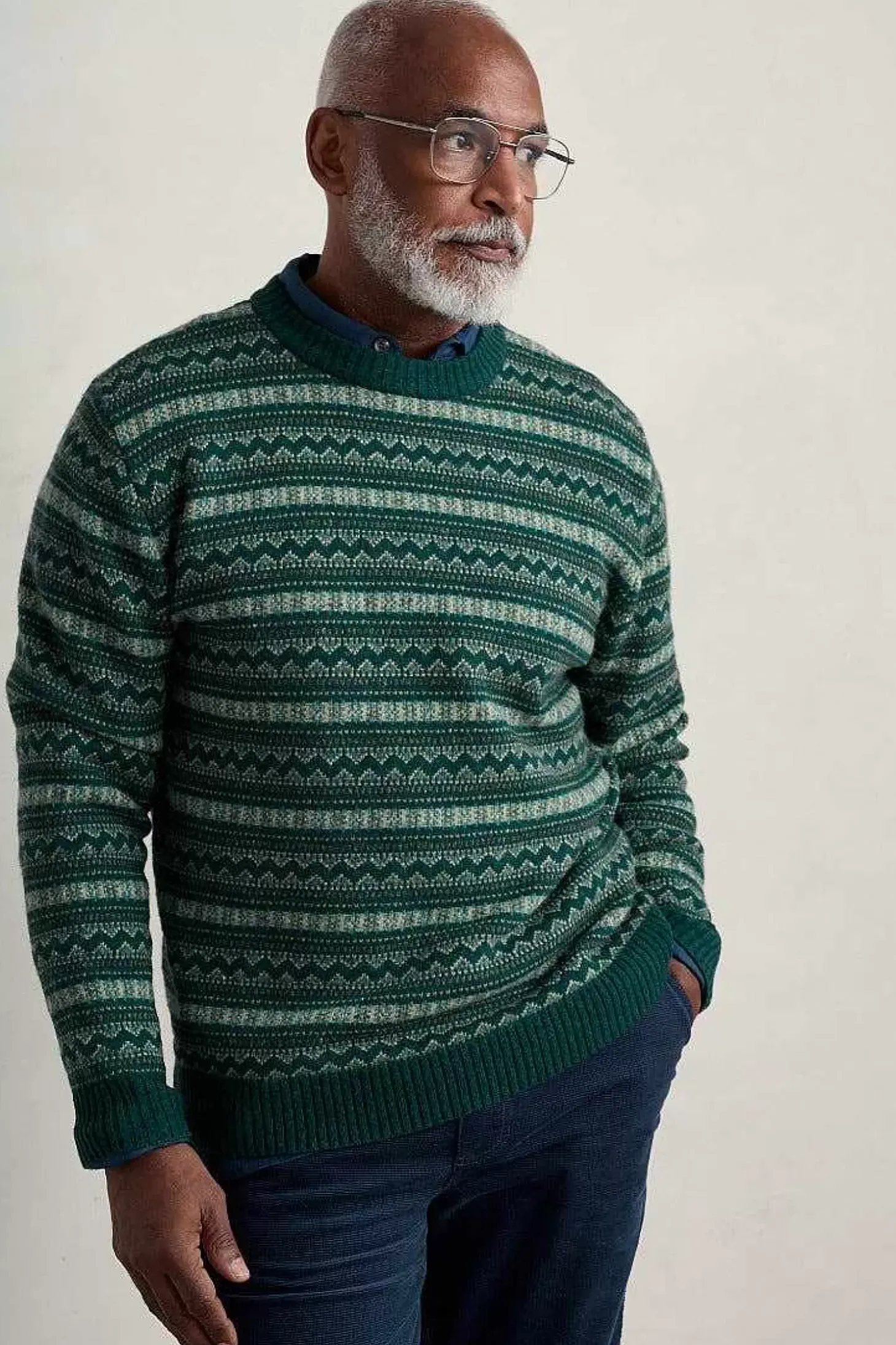 Men's Layline Fair Isle Jumper