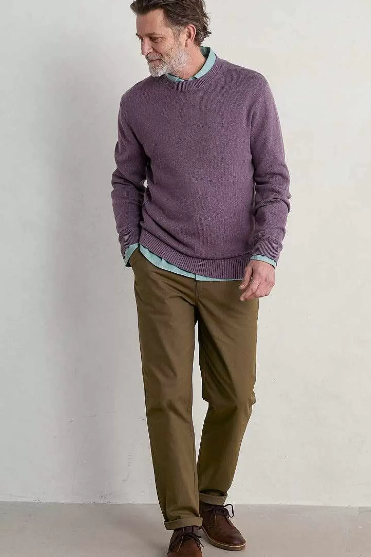 Men's Moorstone Knitted Organic Cotton Jumper