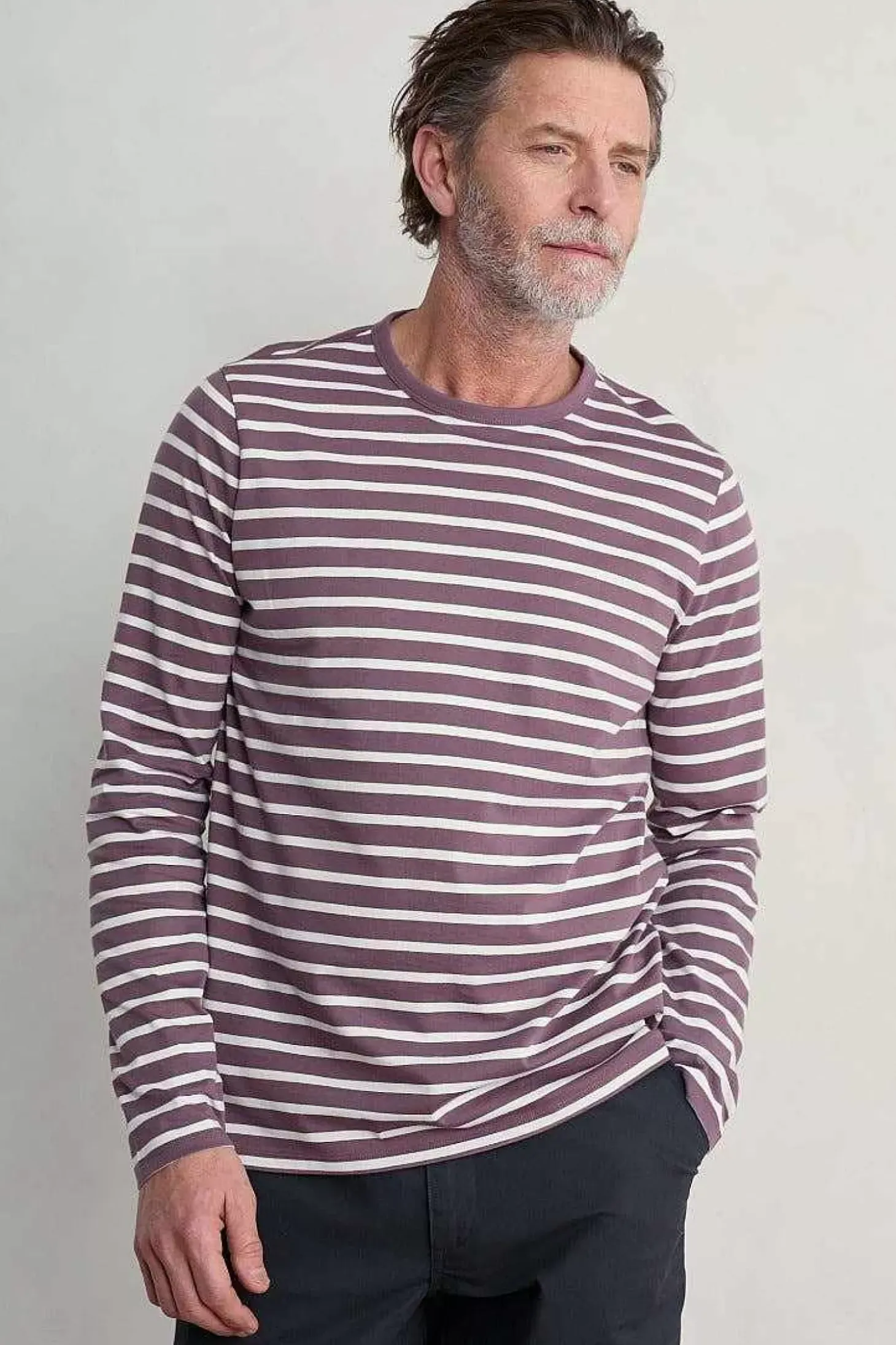 Men's Sailor Shirt With Crew Neck (Gots)