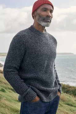 Men's Wheelwright Ribbed Lambswool Blend Jumper