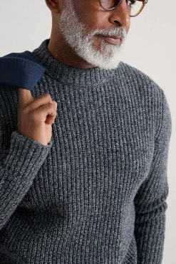 Men's Wheelwright Ribbed Lambswool Blend Jumper
