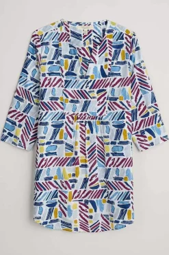 Op Art Organic Cotton Tunic Top
