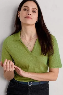 Owles Point Short Sleeve V-Neck Jersey Shirt