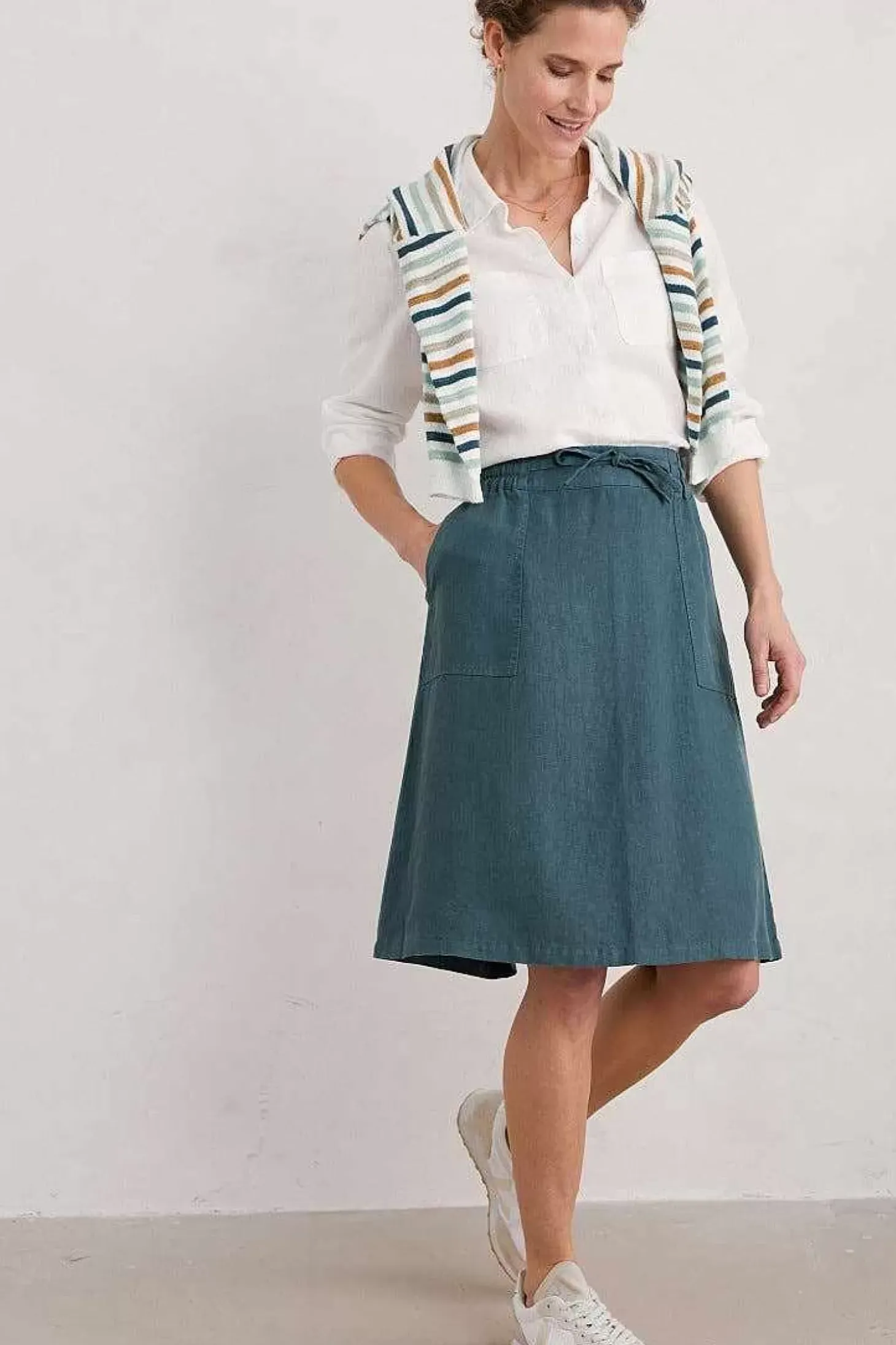 Pepper Moth Linen Skirt